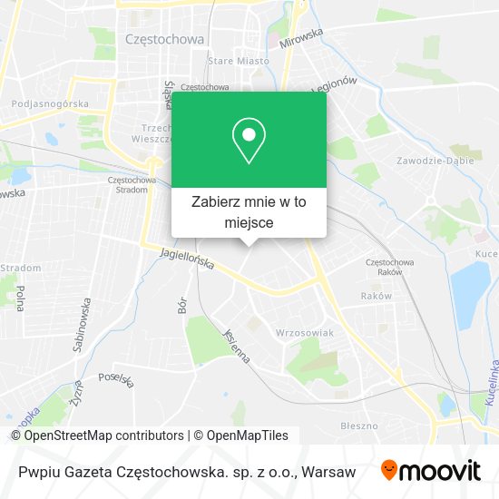 Mapa Pwpiu Gazeta Częstochowska. sp. z o.o.