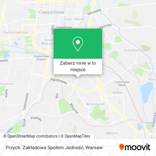 Mapa Przych. Zakładowa Społem Jedność