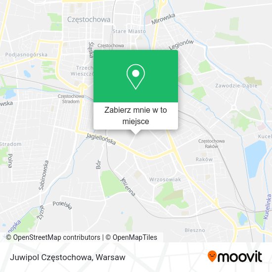 Mapa Juwipol Częstochowa