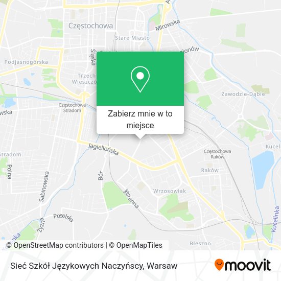 Mapa Sieć Szkół Językowych Naczyńscy