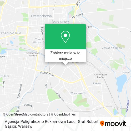 Mapa Agencja Poligraficzno Reklamowa Laser Graf Robert Gąsior