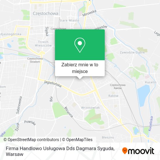 Mapa Firma Handlowo Usługowa Dds Dagmara Syguda