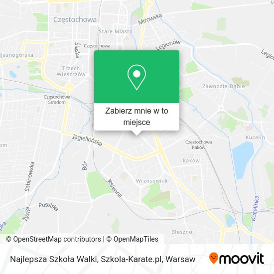 Mapa Najlepsza Szkoła Walki, Szkola-Karate.pl