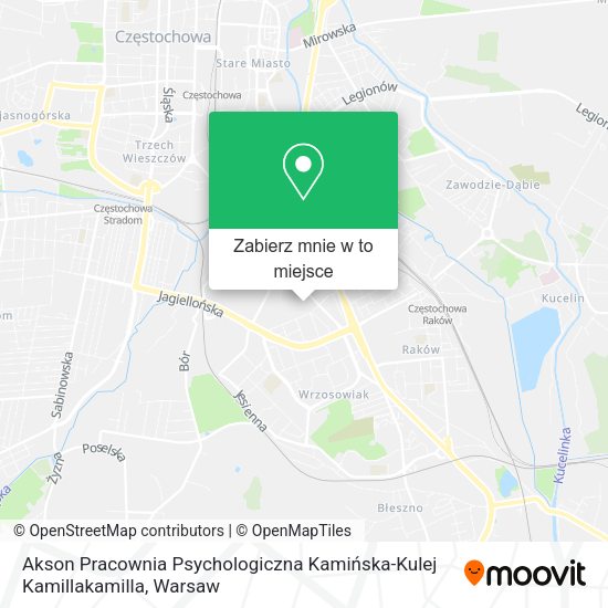 Mapa Akson Pracownia Psychologiczna Kamińska-Kulej Kamillakamilla