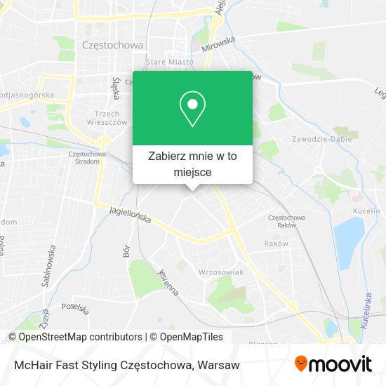 Mapa McHair Fast Styling Częstochowa