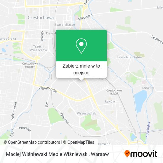 Mapa Maciej Wiśniewski Meble Wiśniewski