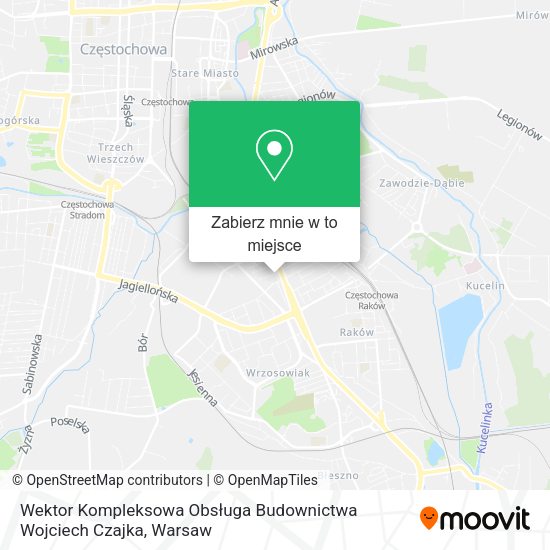 Mapa Wektor Kompleksowa Obsługa Budownictwa Wojciech Czajka