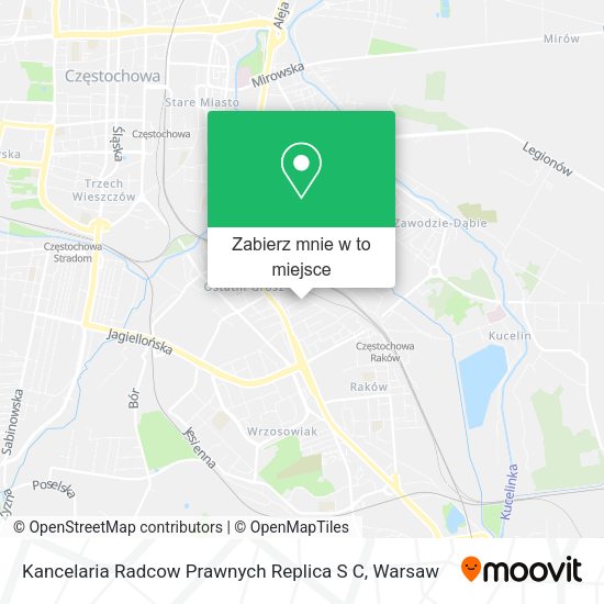 Mapa Kancelaria Radcow Prawnych Replica S C