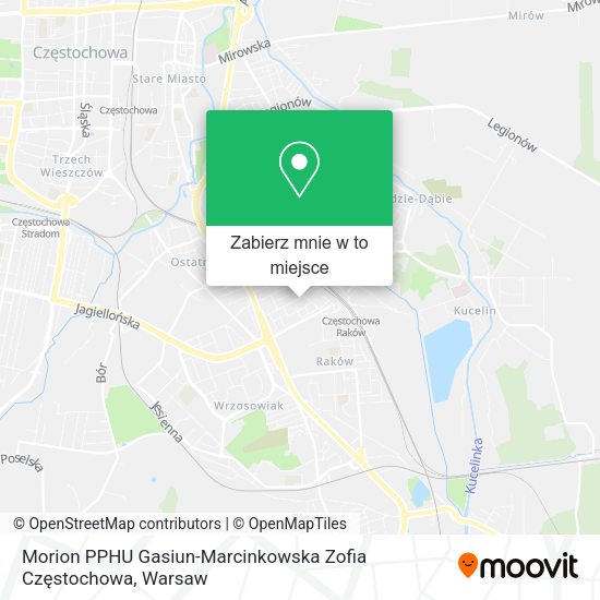 Mapa Morion PPHU Gasiun-Marcinkowska Zofia Częstochowa