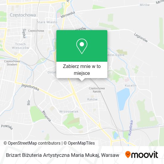 Mapa Brizart Biżuteria Artystyczna Maria Mukaj