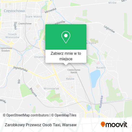 Mapa Zarobkowy Przewoz Osob Taxi