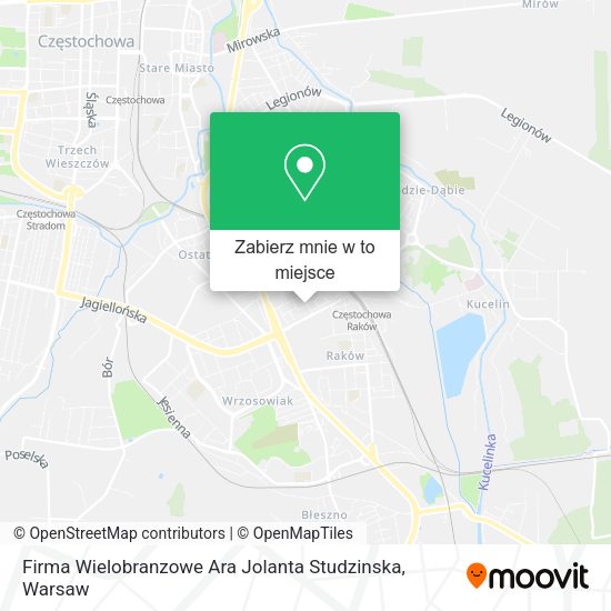 Mapa Firma Wielobranzowe Ara Jolanta Studzinska