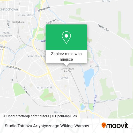 Mapa Studio Tatuażu Artystycznego Wiking