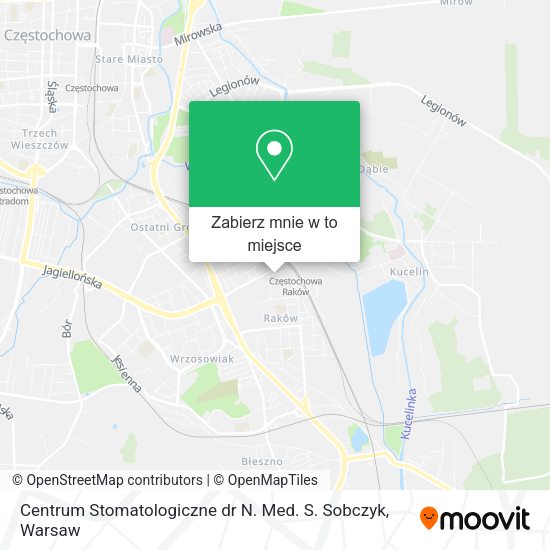 Mapa Centrum Stomatologiczne dr N. Med. S. Sobczyk