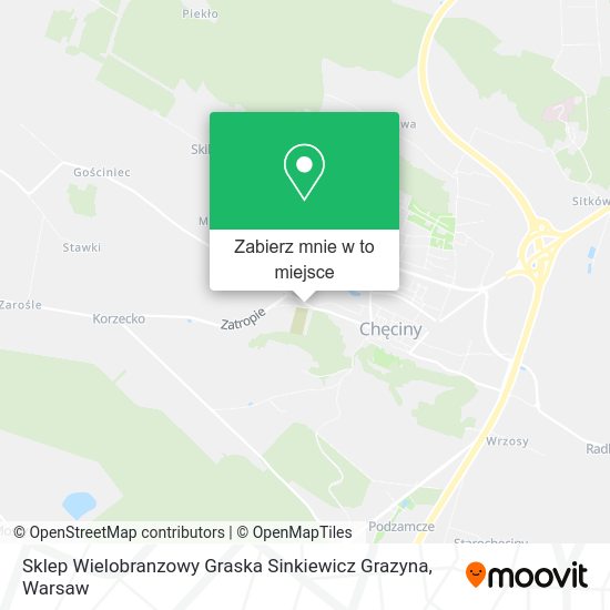 Mapa Sklep Wielobranzowy Graska Sinkiewicz Grazyna