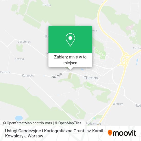 Mapa Usługi Geodezyjne i Kartograficzne Grunt Inż.Kamil Kowalczyk