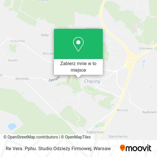 Mapa Re Vera. Pphu. Studio Odzieży Firmowej