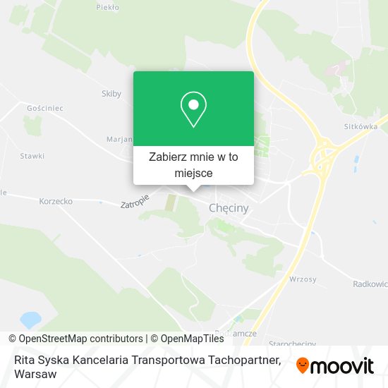 Mapa Rita Syska Kancelaria Transportowa Tachopartner