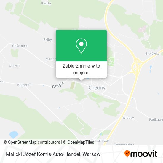 Mapa Malicki Józef Komis-Auto-Handel