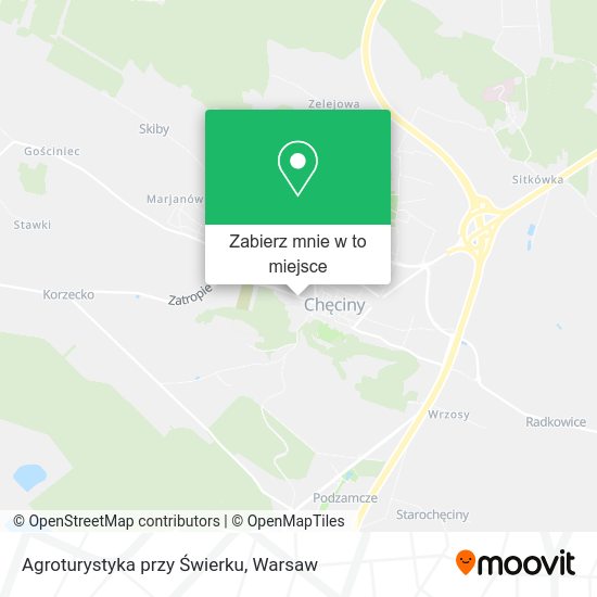 Mapa Agroturystyka przy Świerku