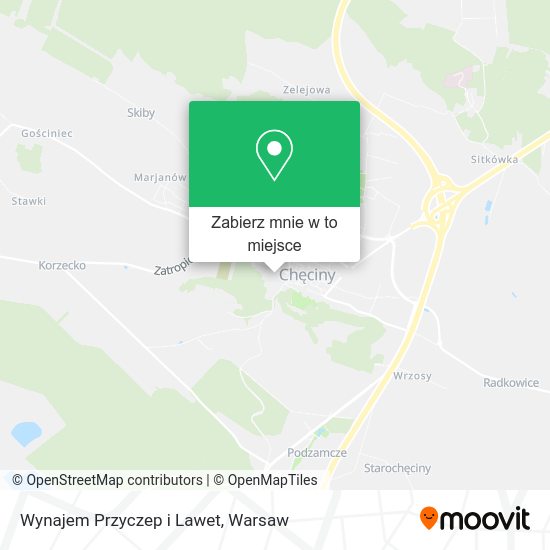 Mapa Wynajem Przyczep i Lawet