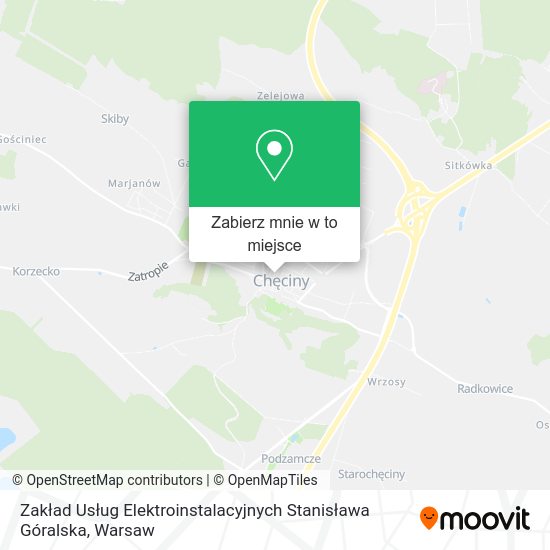 Mapa Zakład Usług Elektroinstalacyjnych Stanisława Góralska