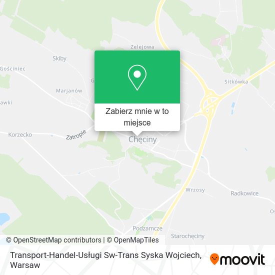 Mapa Transport-Handel-Usługi Sw-Trans Syska Wojciech