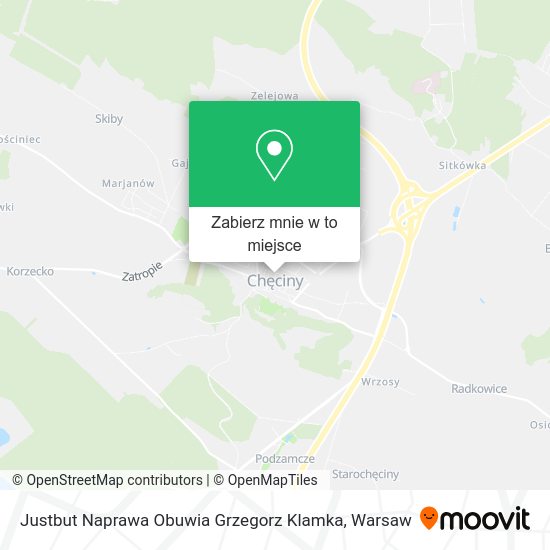 Mapa Justbut Naprawa Obuwia Grzegorz Klamka