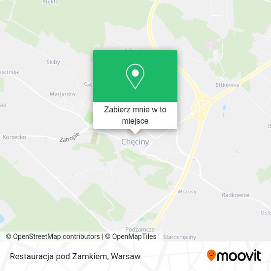 Mapa Restauracja pod Zamkiem