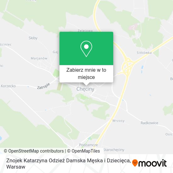 Mapa Znojek Katarzyna Odzież Damska Męska i Dziecięca