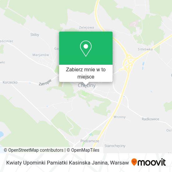 Mapa Kwiaty Upominki Pamiatki Kasinska Janina