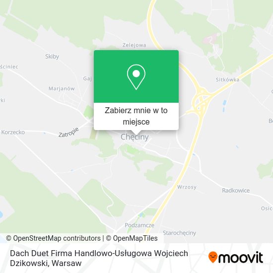 Mapa Dach Duet Firma Handlowo-Usługowa Wojciech Dzikowski