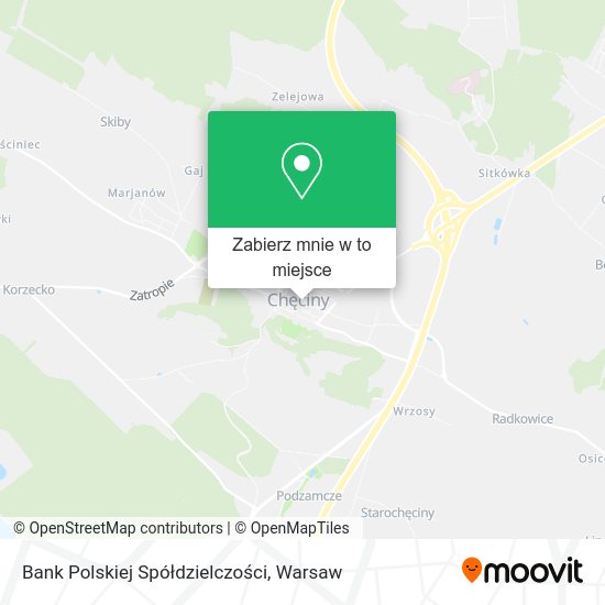 Mapa Bank Polskiej Spółdzielczości