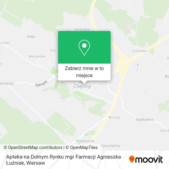 Mapa Apteka na Dolnym Rynku mgr Farmacji Agnieszka Łużniak