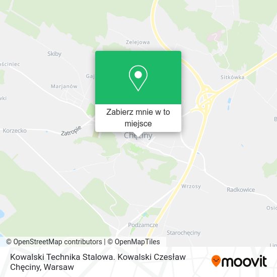 Mapa Kowalski Technika Stalowa. Kowalski Czesław Chęciny