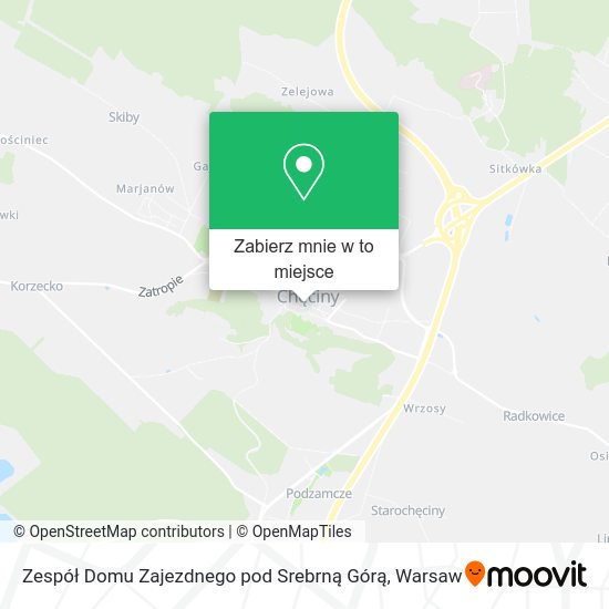 Mapa Zespół Domu Zajezdnego pod Srebrną Górą