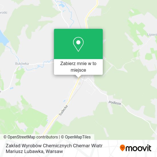 Mapa Zakład Wyrobów Chemicznych Chemar Wiatr Mariusz Lubawka