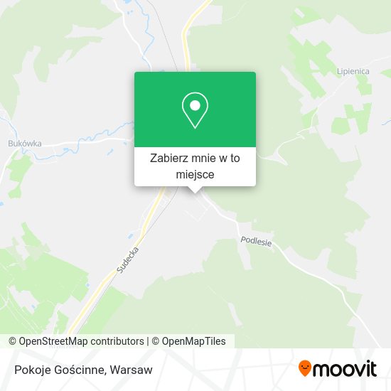 Mapa Pokoje Gościnne