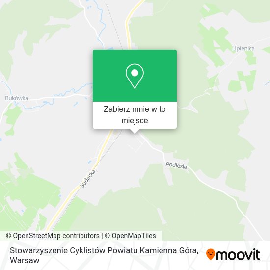 Mapa Stowarzyszenie Cyklistów Powiatu Kamienna Góra