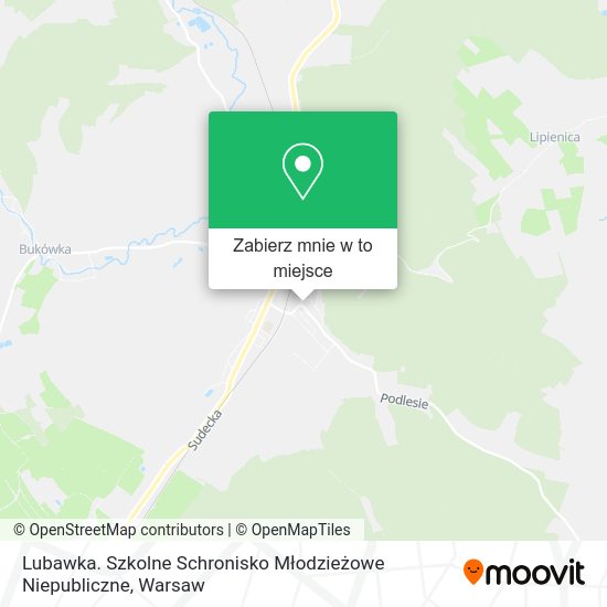 Mapa Lubawka. Szkolne Schronisko Młodzieżowe Niepubliczne