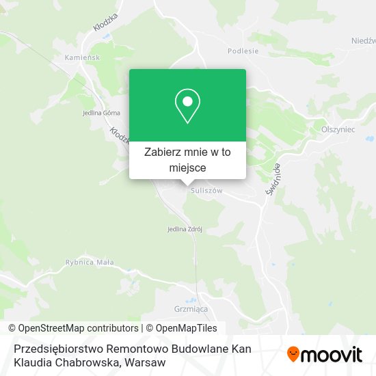 Mapa Przedsiębiorstwo Remontowo Budowlane Kan Klaudia Chabrowska