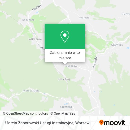 Mapa Marcin Zaborowski Usługi Instalacyjne