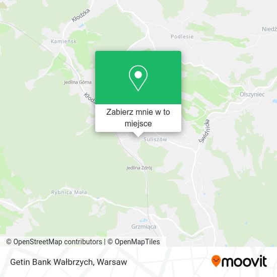 Mapa Getin Bank Wałbrzych