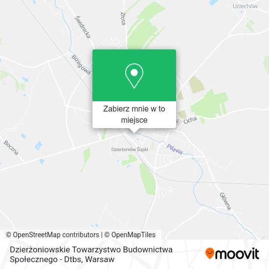 Mapa Dzierżoniowskie Towarzystwo Budownictwa Społecznego - Dtbs