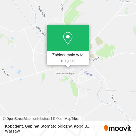 Mapa Kobadent. Gabinet Stomatologiczny. Koba B.