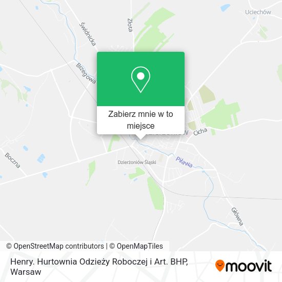 Mapa Henry. Hurtownia Odzieży Roboczej i Art. BHP