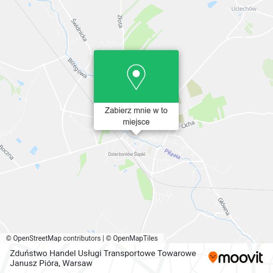 Mapa Zduństwo Handel Usługi Transportowe Towarowe Janusz Pióra