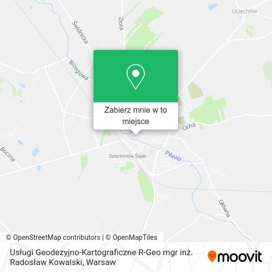 Mapa Usługi Geodezyjno-Kartograficzne R-Geo mgr inż. Radosław Kowalski