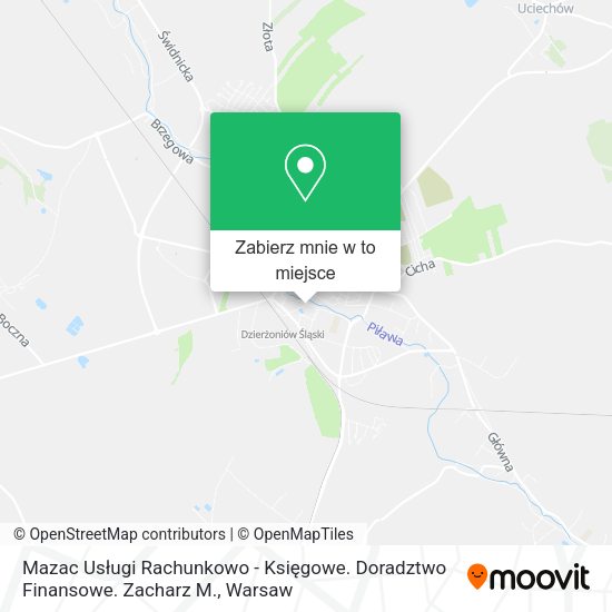 Mapa Mazac Usługi Rachunkowo - Księgowe. Doradztwo Finansowe. Zacharz M.