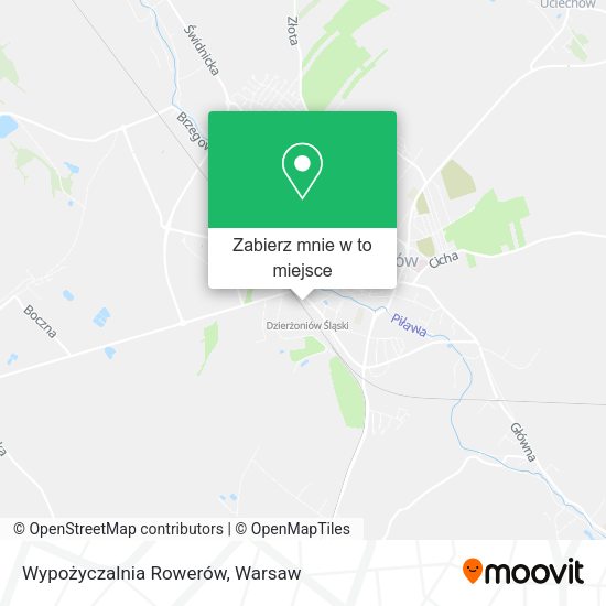 Mapa Wypożyczalnia Rowerów